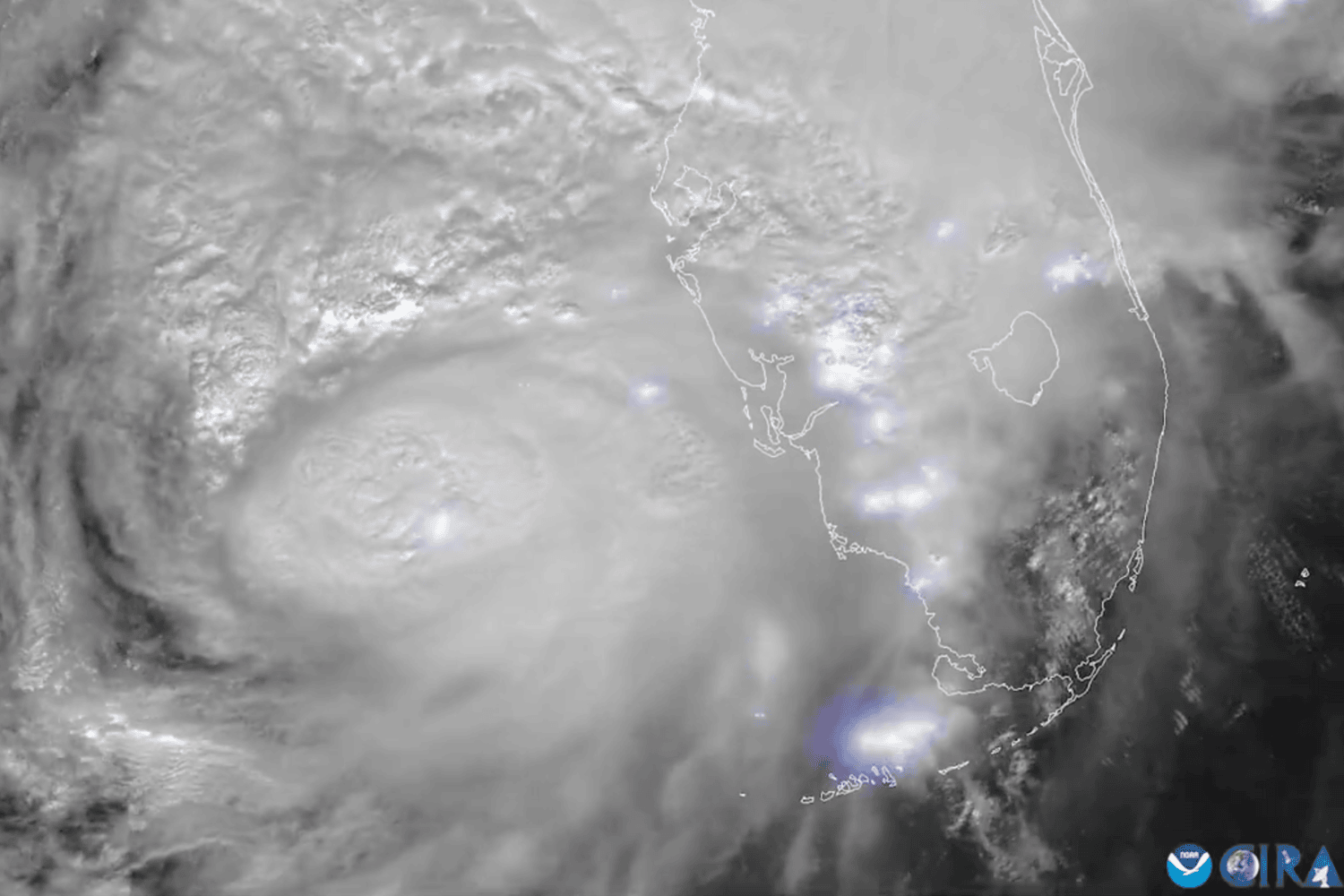hurricane milton satellite image