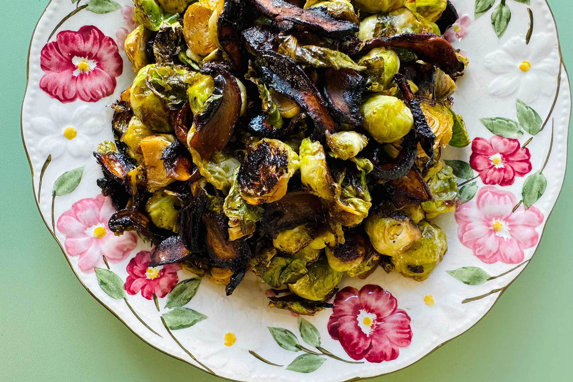 maple brussels sprouts with maple bacon