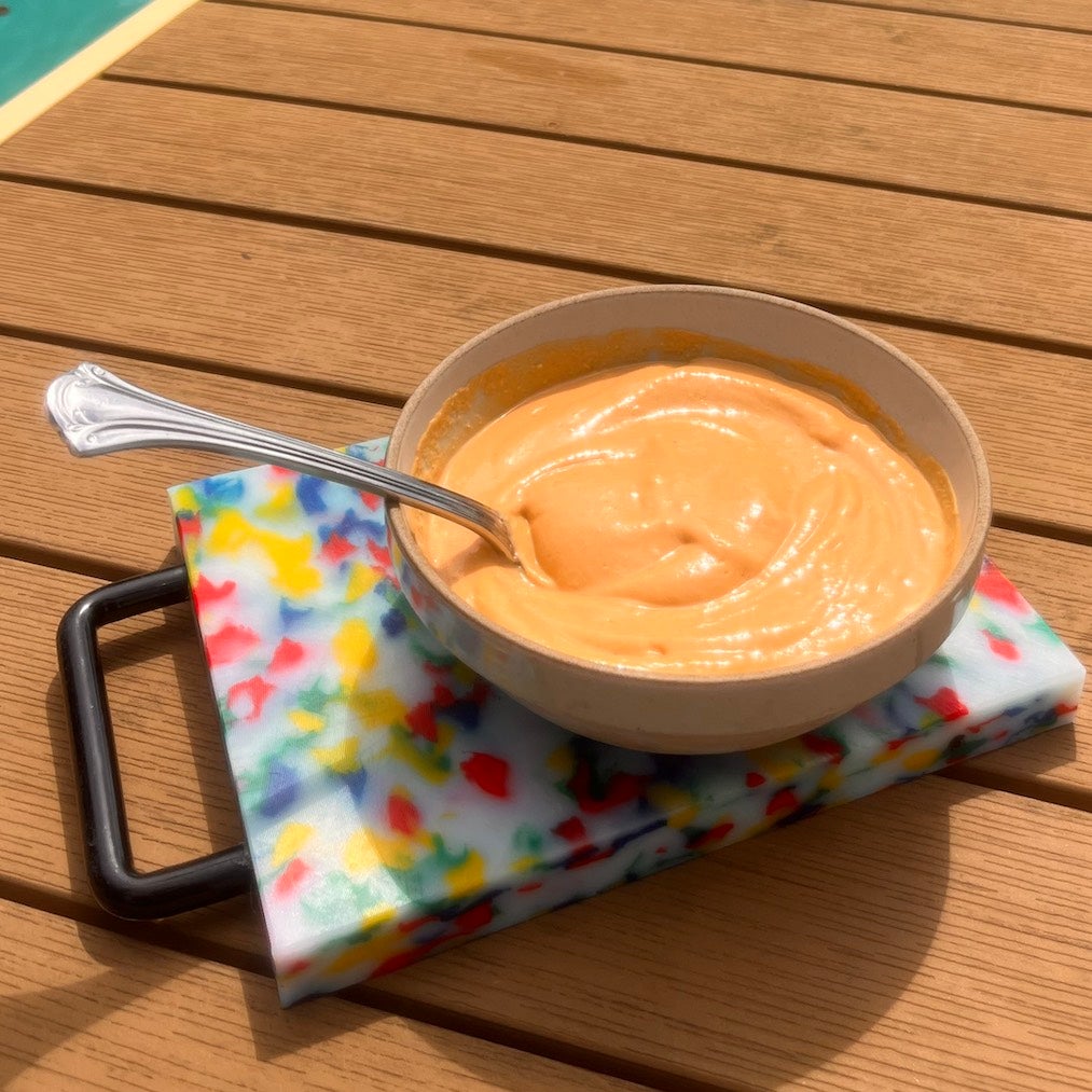 smoky tofu sauce in bowl