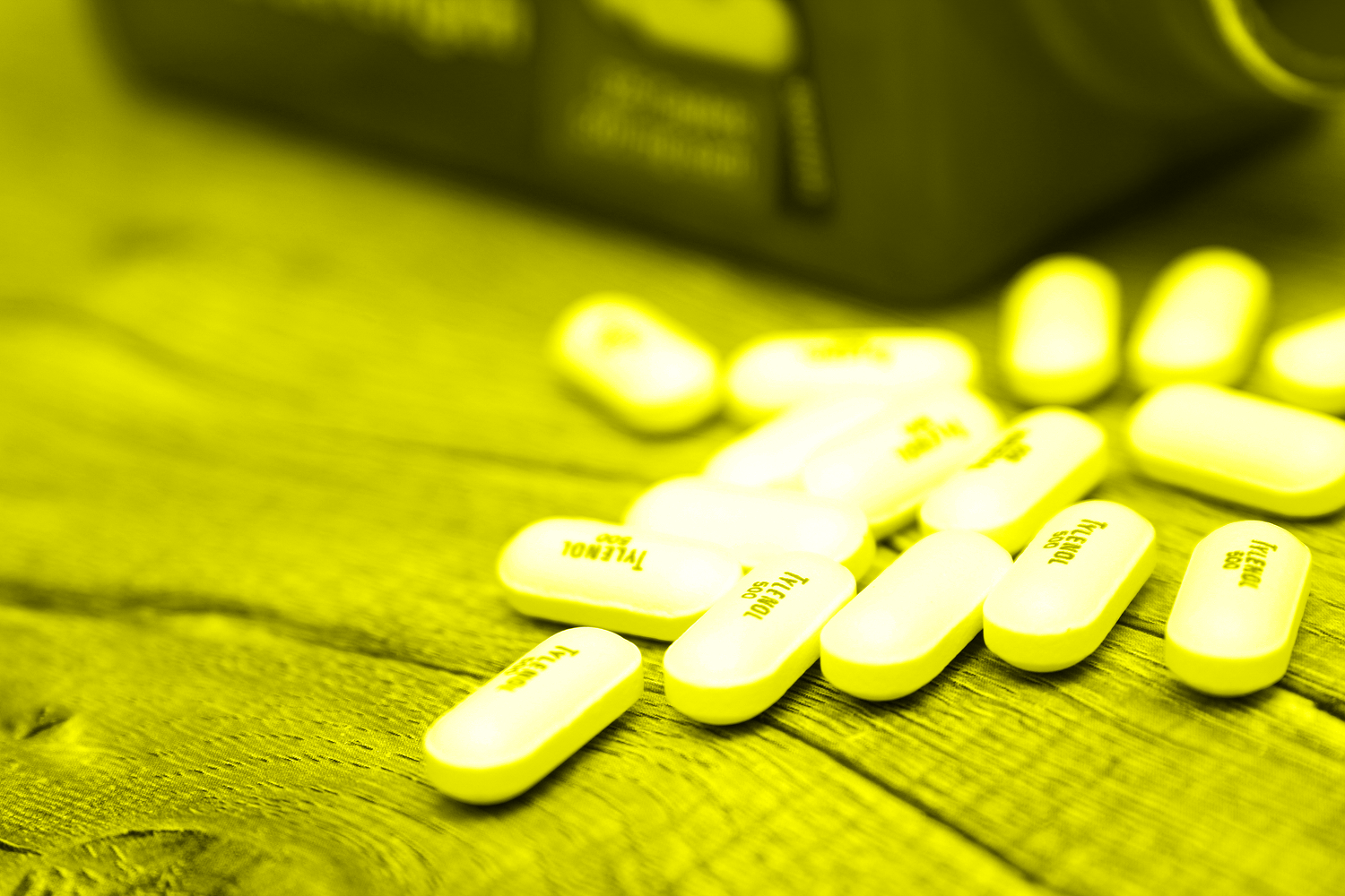 Tylenol on table